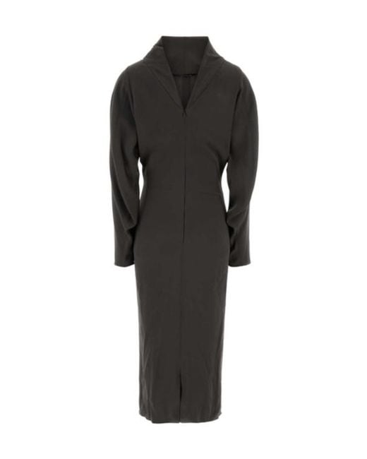 Giorgio Armani Black Long-Sleeved Dress