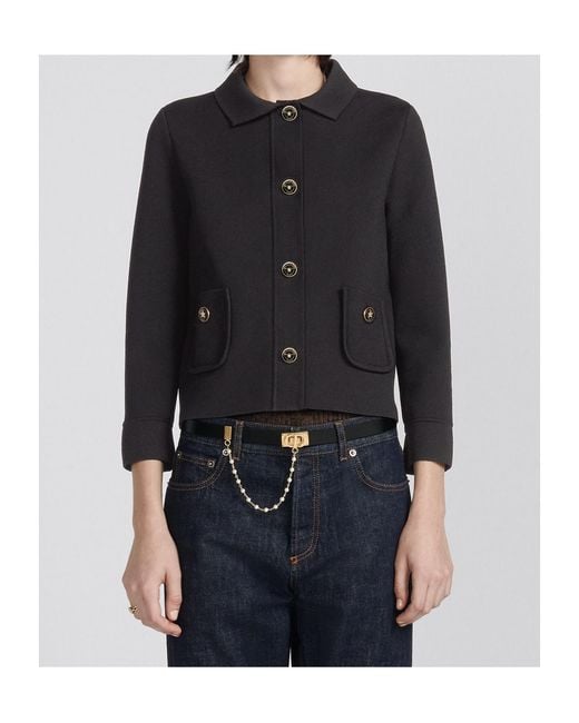 Dior Black Cropped Jacket