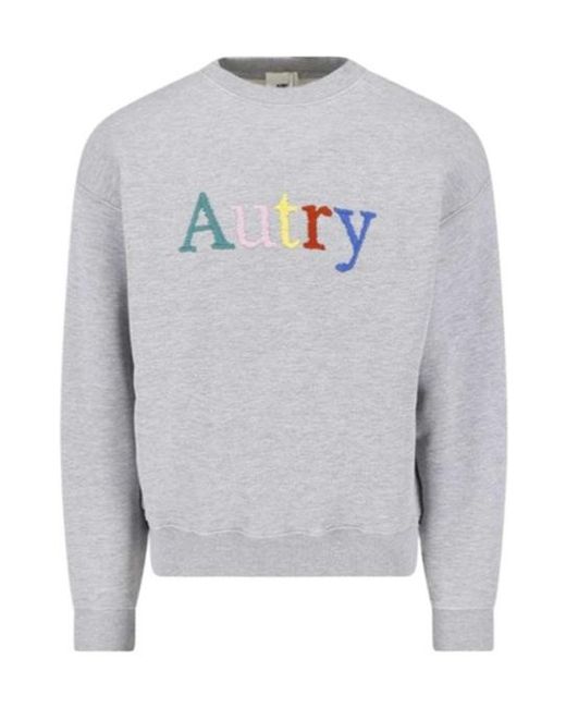 Autry Gray Long-Sleeve Sweatshirt for men