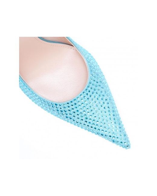 Liu Jo Blue Pointed Heel Pumps