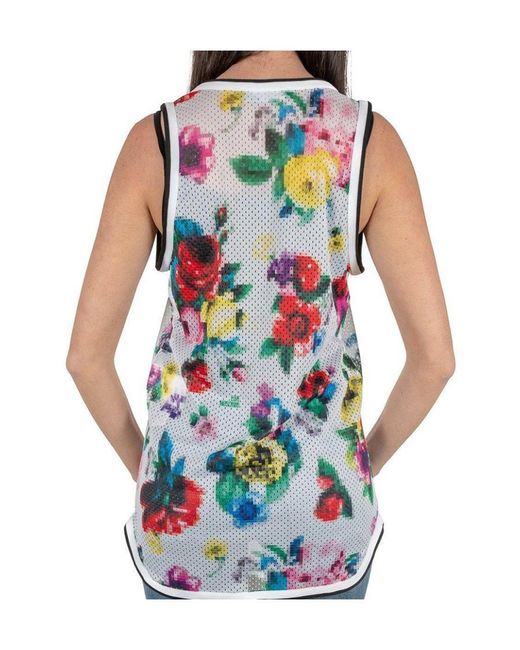 Moschino White Logo Printed Long Vest