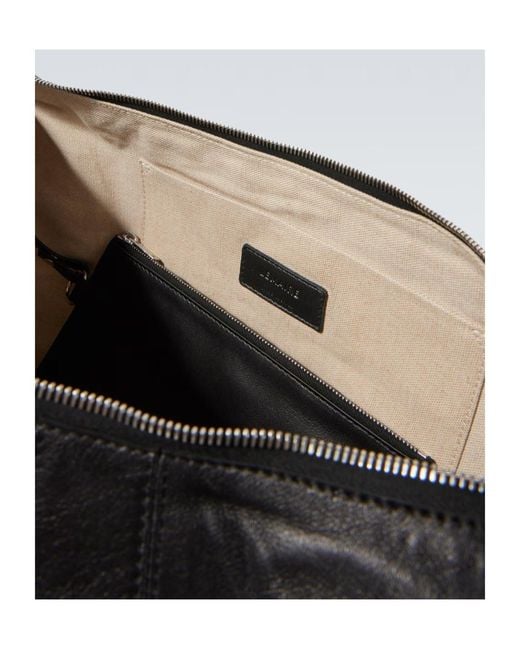 Lemaire Black Croissant Large Shoulder Bag for men
