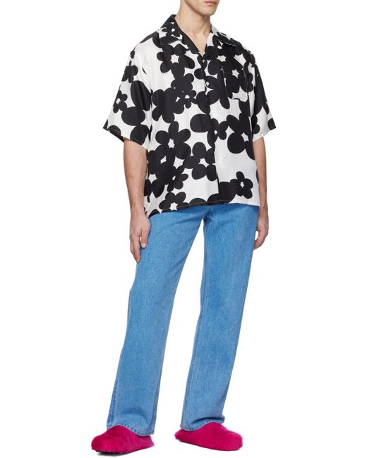 Marni Purple Fussbett Slip-On Flat Mules for men