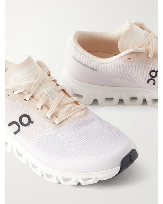 On Shoes White Push Mesh Sneakers