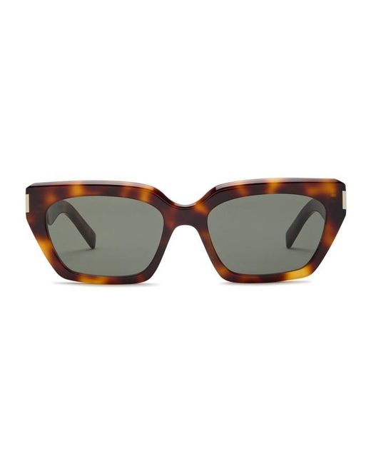 Saint Laurent Metallic Cat Eye Sunglasses