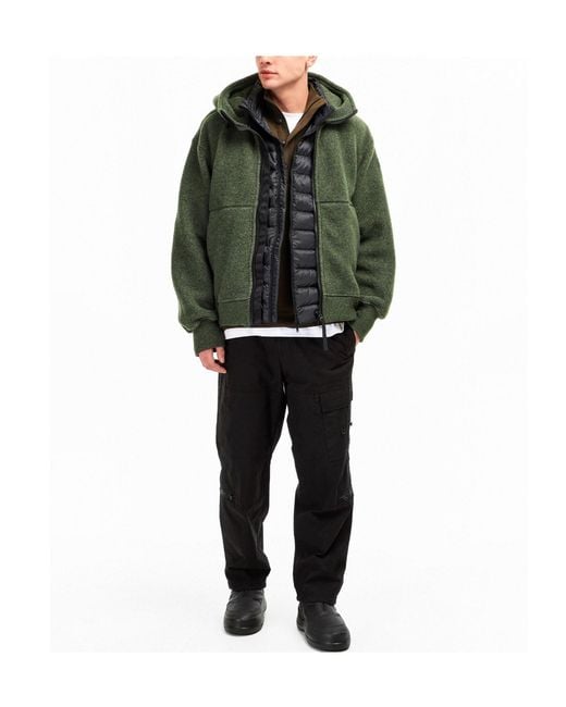 Canada Goose Green Front Zip Hooded Jacket for men