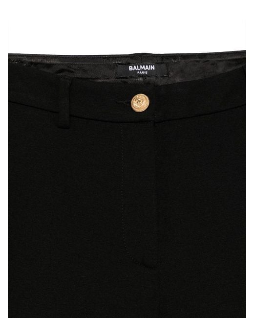 Balmain Black Belt Loops Slacks