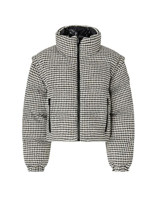 Pinko Gray Down Jackets
