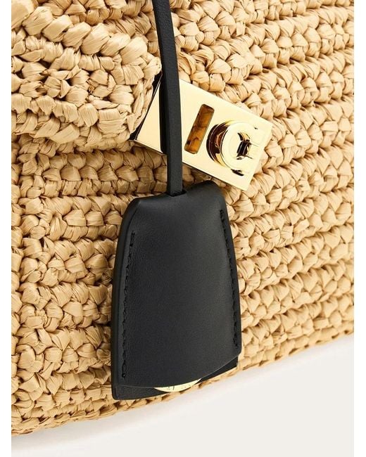 Ferragamo Metallic Hug Logo Mini Shoulder Bag