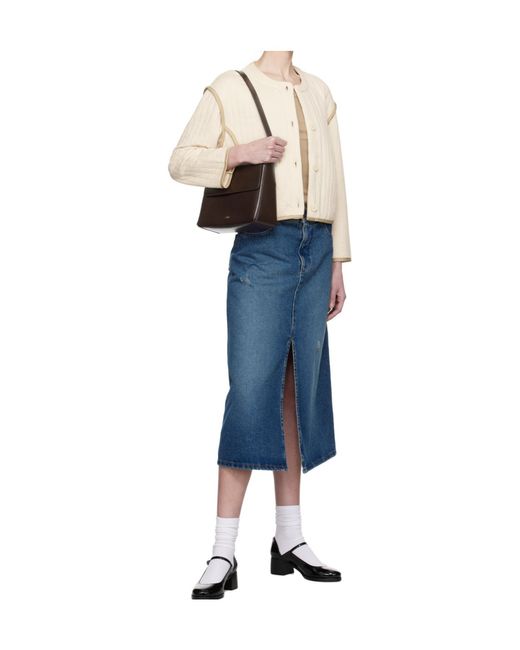 A.P.C. White Contrast-Trim Jacket