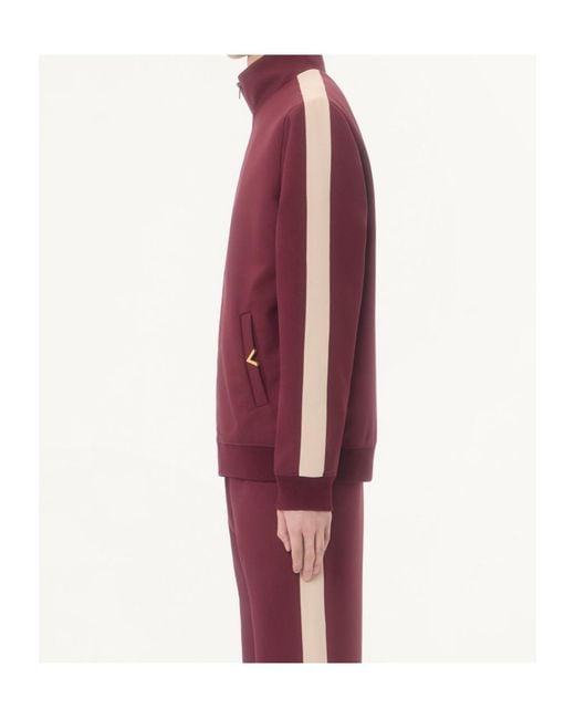 Valentino Purple Nylon Sweatshirt With Vgold for men