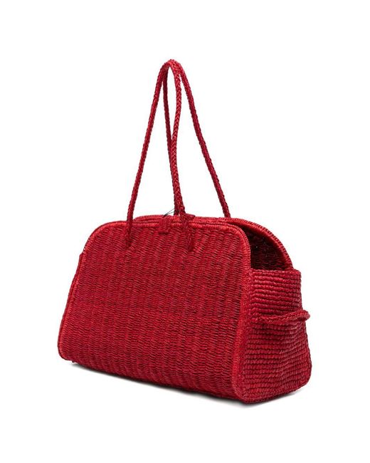 Jacquemus Red Woven Shoulder Bag