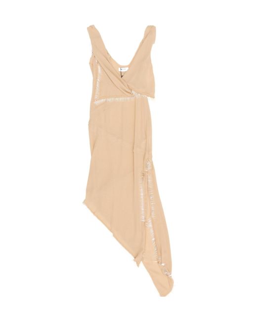 The Attico White Asymmetric Dress