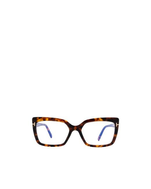 Tom Ford White Eyewear Rectangle Frame Glasses for men
