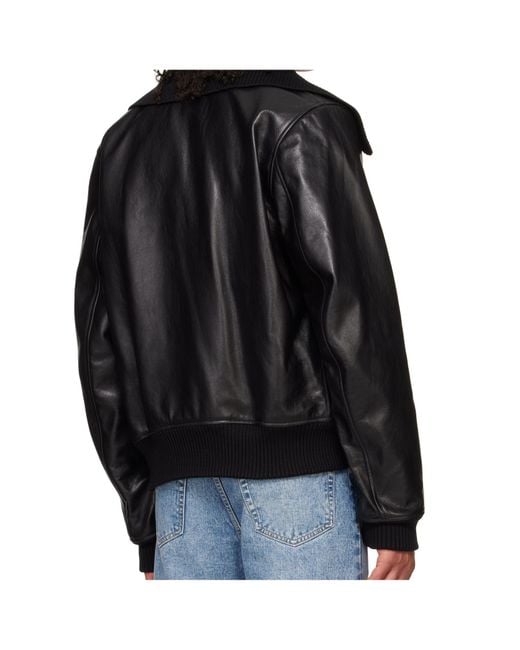 ジャケット・アウター OUR LEGACY PHAROS BOMBER Black 44 Our Legacy Pharos Bomber Jacket Black – ESSXNYC
