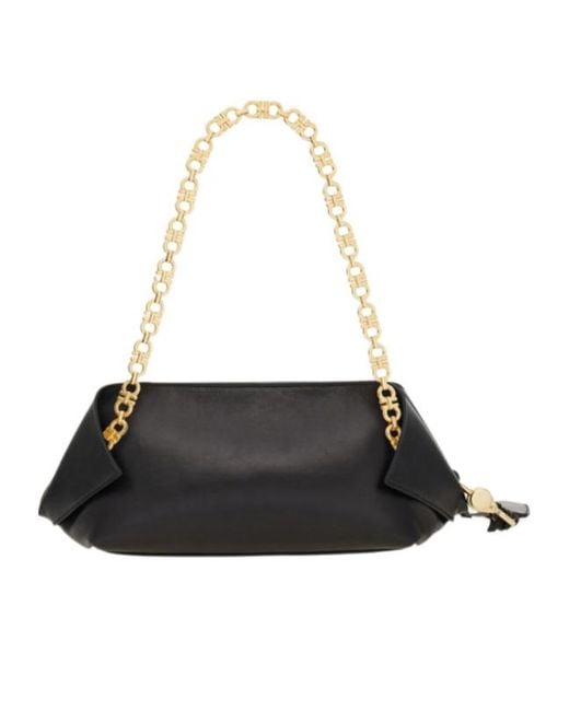 Ferragamo Black Folded Shoulder Bag