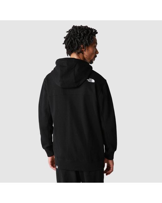 The North Face Black Logo-Print Zip-Up Hoodie for men
