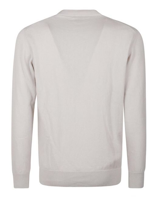 Eleventy Gray Long-Sleeved Sweater for men