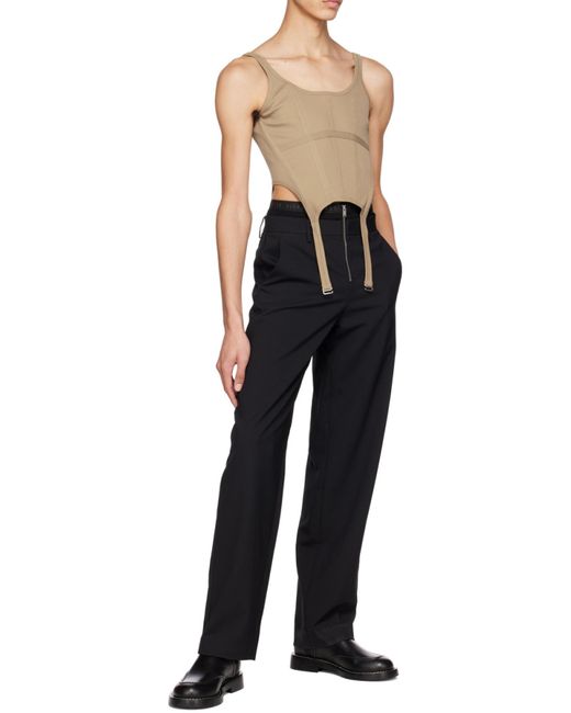 Dion Lee Natural Ribbed Combat Corset for men