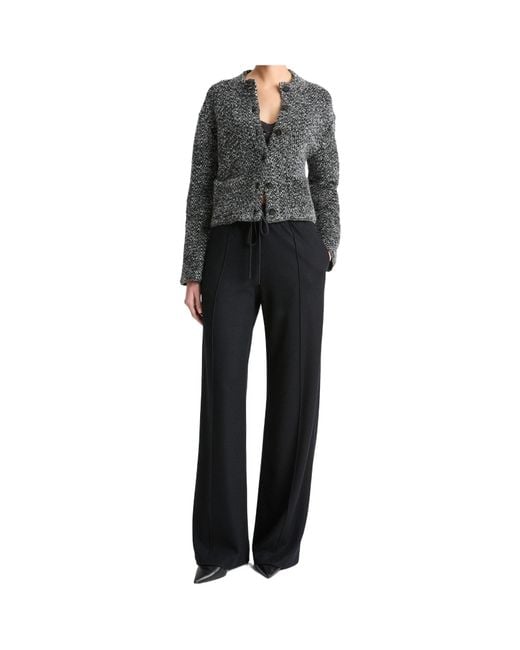 Vince Black Drawstring Pull-On Pants