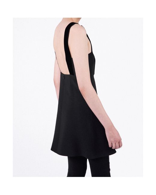 Prada Black Bow Detailed Cady Mini Dress