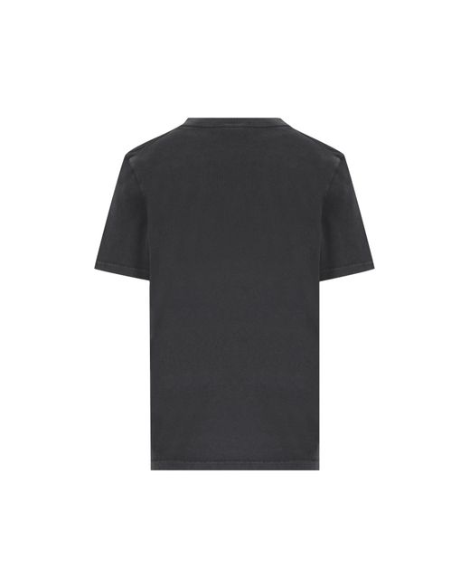 Chloé Black Graphic Crew Neck T-Shirt
