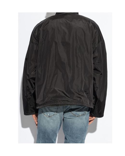 DIESEL Black J-Caron High Neck Track Jacket for men
