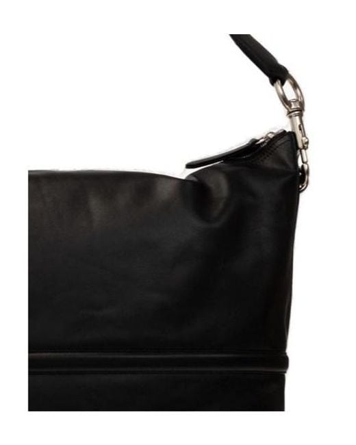 Dries Van Noten Black Zip-Up Shoulder Bag for men