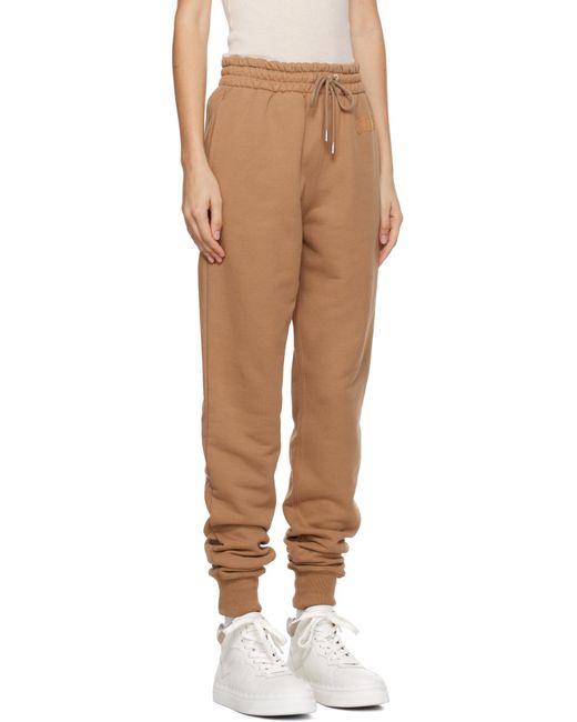 Chloé Brown Elastic Waist Sweatpants
