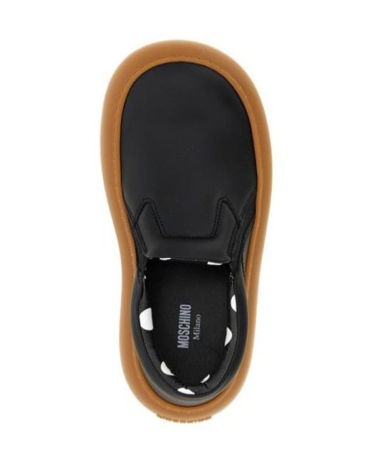 Moschino Brown Ollie Slip-On Sneakers
