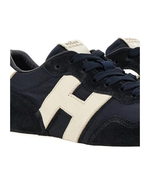 Hogan Blue H601 Lace-Up Sneakers for men