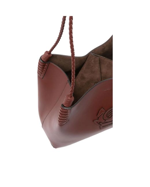 Etro Brown Small Libra Tote Bag