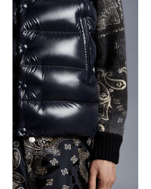 Moncler Blue Tibb Down Gilet for men