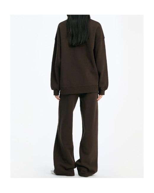 ROTATE BIRGER CHRISTENSEN Brown Logo Appliqué Sweater
