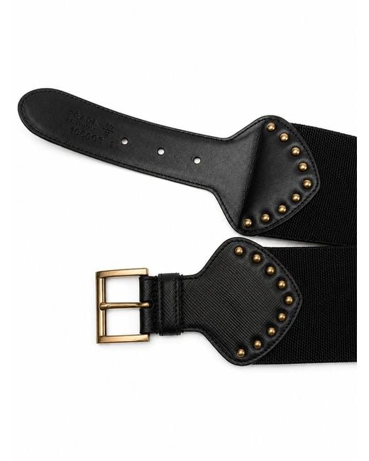 Prada White Buckle Belt