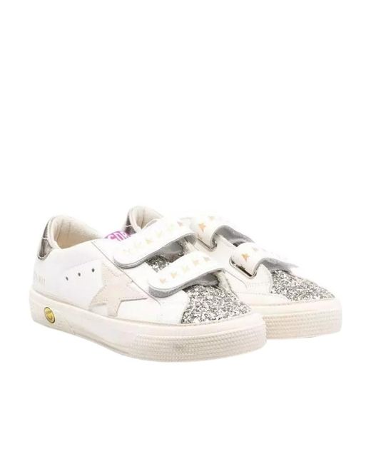 Golden Goose Deluxe Brand White Logo Sneakers
