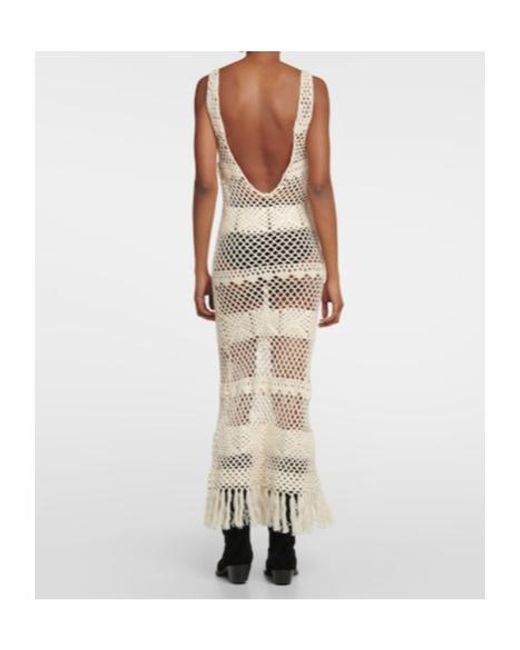 Dodo Bar Or White Dmitry Crochet Midi Dress
