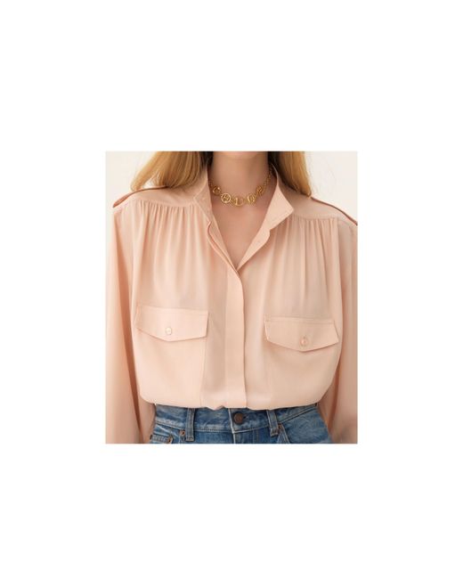 Chloé Metallic Chloé Script Logo Plaque Choker