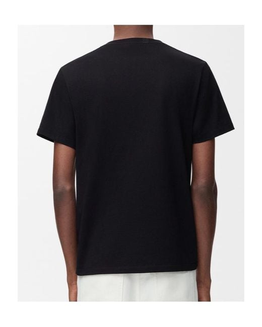 Loewe Black Logo Detailed Short Sleeved T-Shirt for men