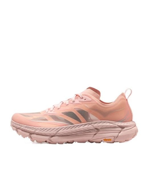 Hoka One One Pink Mafate Speed 4 Lite Lace-Up Sneakers for men