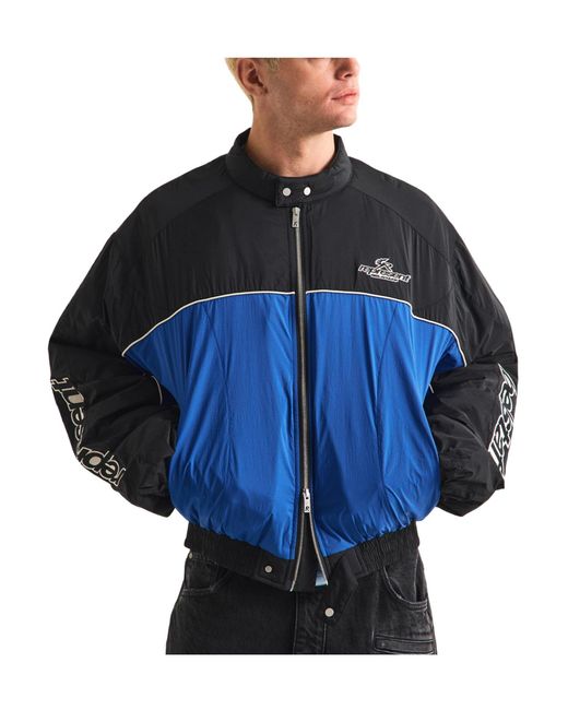 Represent Blue Jacket With Simple Silhouette for men