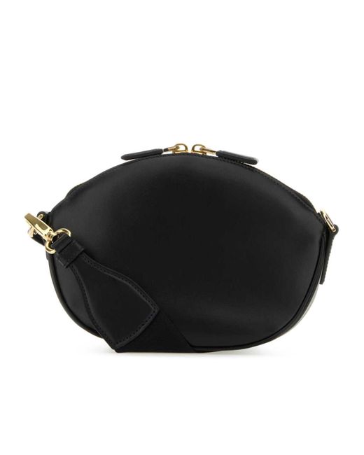 Prada Black Triangle-Logo Zipped Crossbody Bag