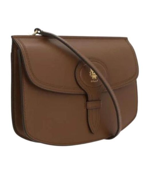 Bally Brown Flap Shoulder Bag