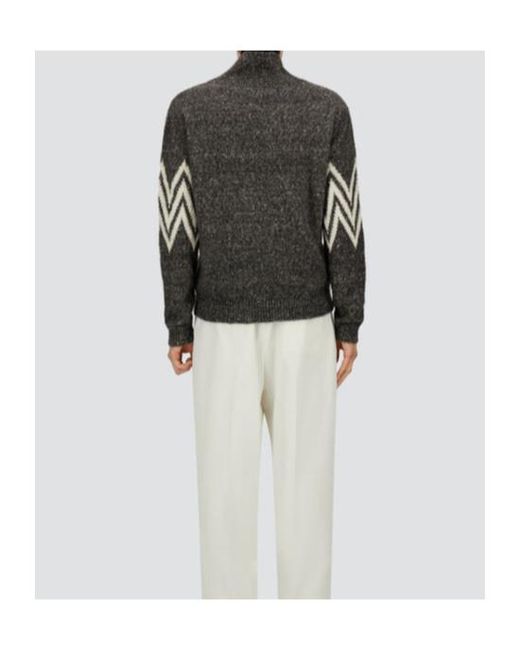 Herno Gray V-Neck Knitwear for men