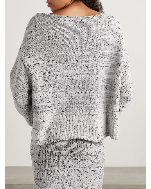 Proenza Schouler Gray Maddox Oversized Sweater