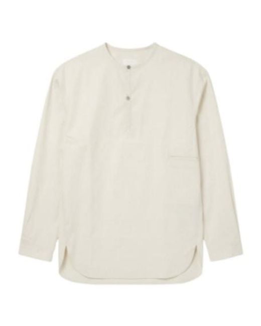Lemaire White Long-Sleeved T-Shirt for men