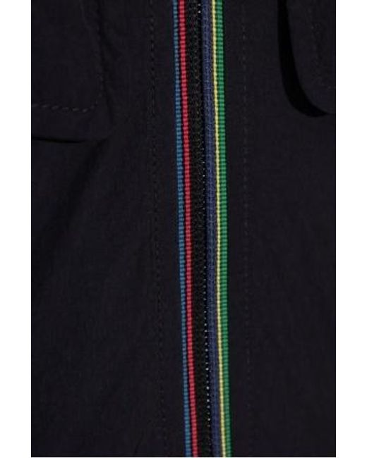 Paul Smith Blue Ps Zip-Up Shirt Jacket for men