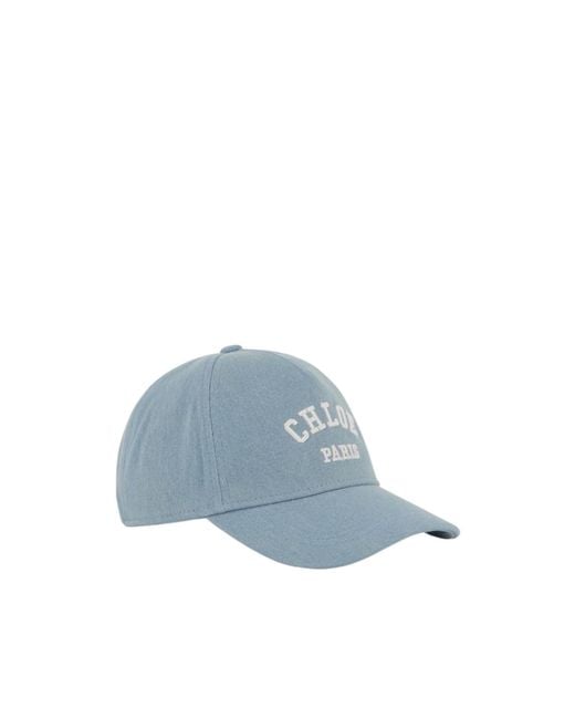 Chloé Blue Logo Cap Jn62