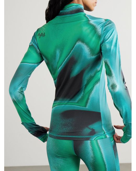 Aztech Mountain Green Turtleneck Longsleeve Base Top