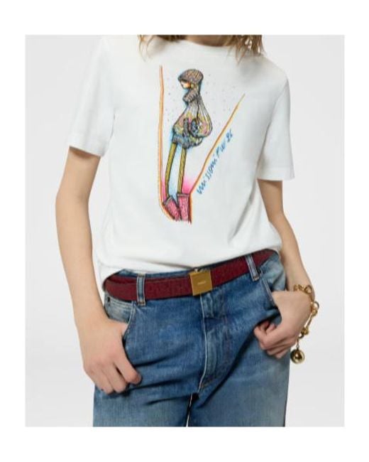 Missoni White Graphic-Print T-Shirt